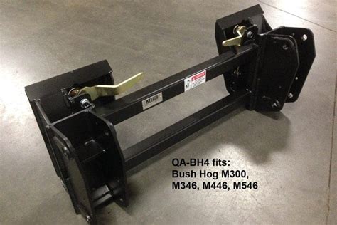 converting bush hog loader to skid steer quick attach|bush hog loader adapter.